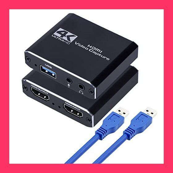 HDMI キャプチャーボード Switch対応 4K パススルー対応 1080P