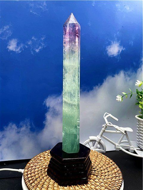 AAA級☆天然フローライト(蛍石)六角柱B87F2/80F17C - メルカリ