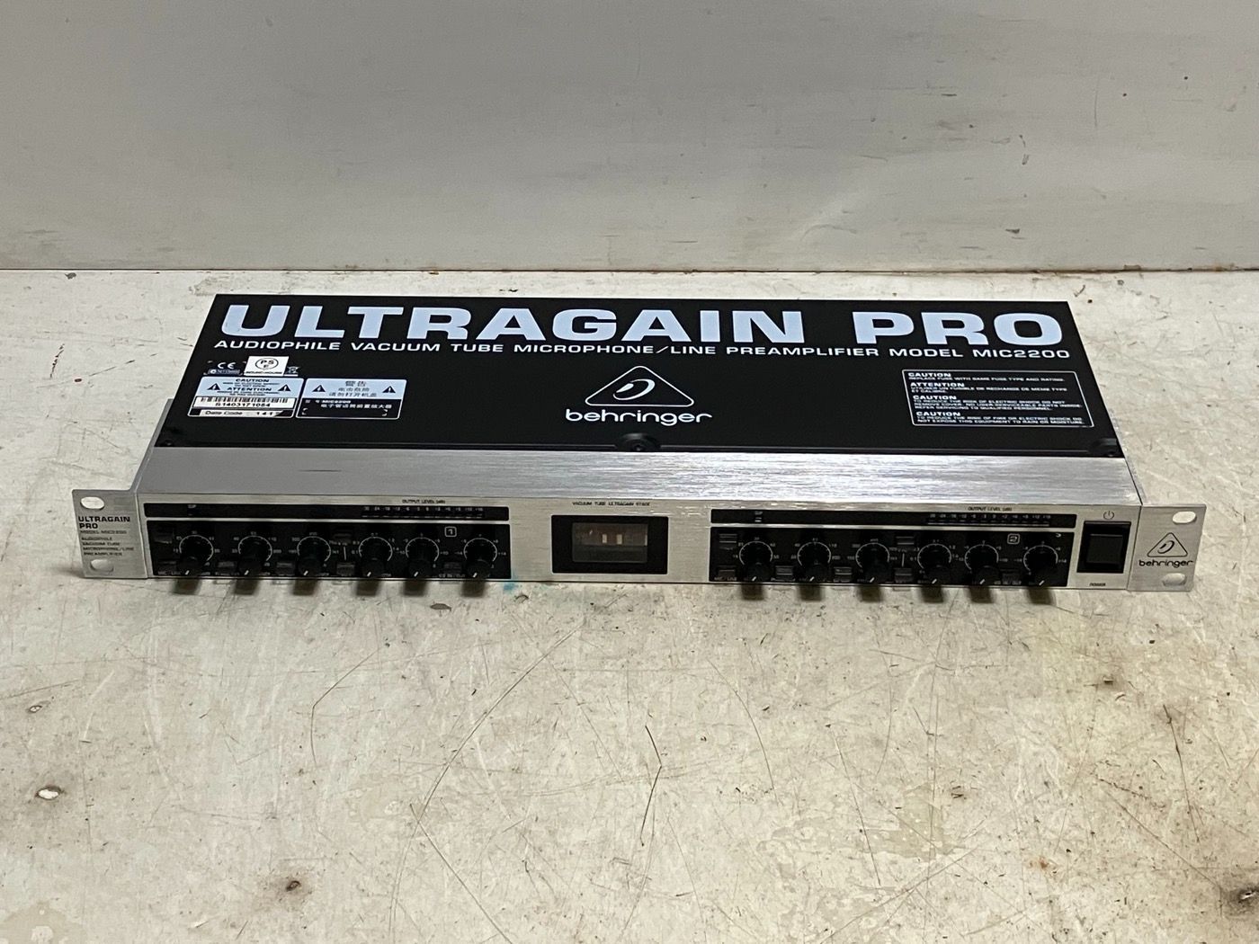 べリンガー マイクプリアンプ 真空管 2ch イコライザー