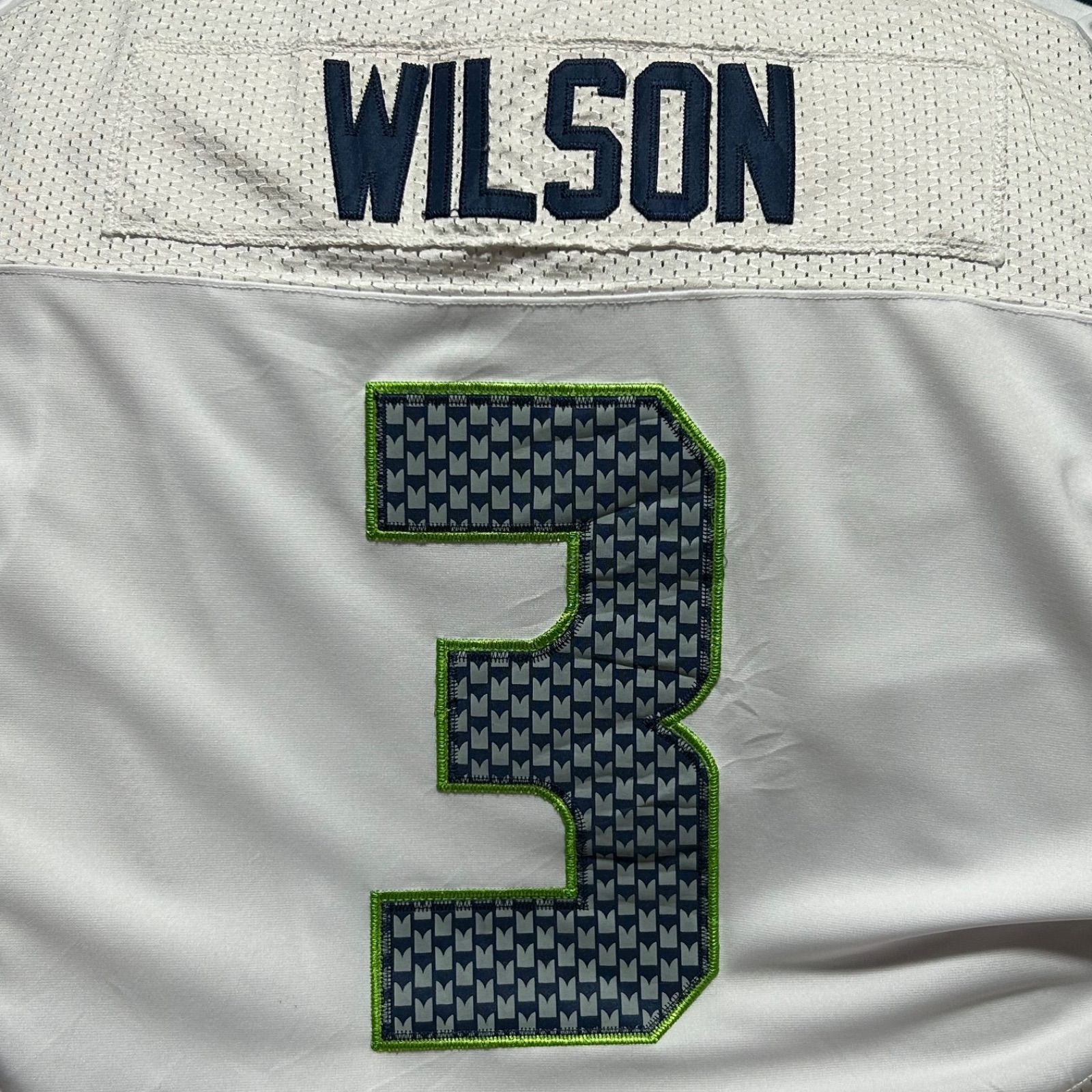 NFLシーホークスゲームシャツ肉厚SEAHAWKS大 Tシャツ両面刺繍ワッペン 