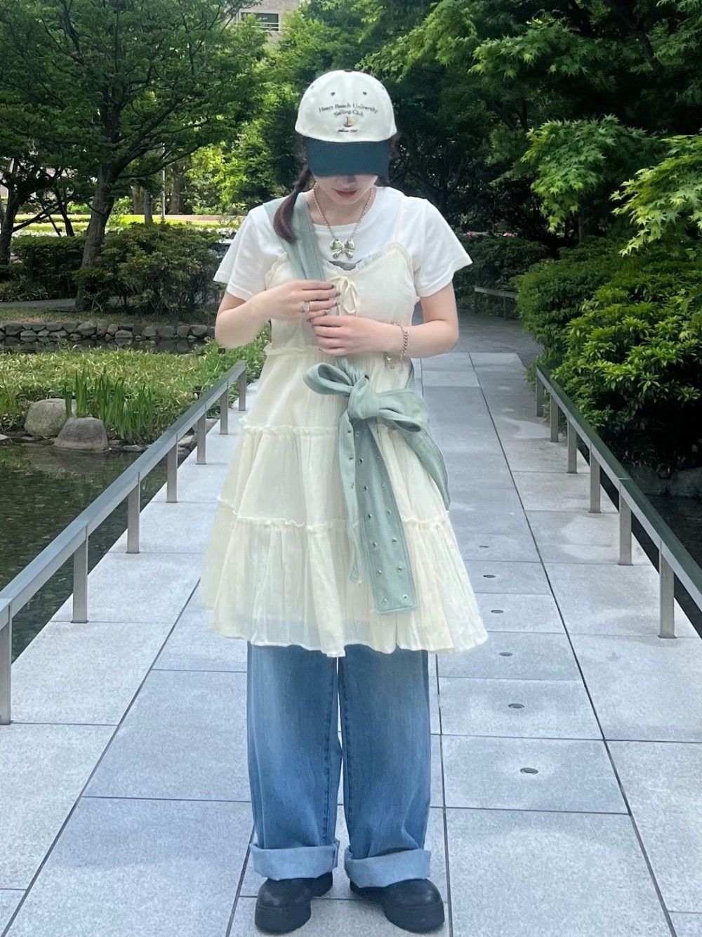ティーナジョジュンTINA:JOJUN ティアードフレアミニワンピース ティーナジョジュンTINA:JOJUN ティアードフレアミニワンピース