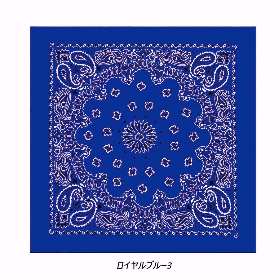 RRL ペイズリー柄 バンダナ ネイビー/アイボリー　未使用 RRL ペイズリー柄バンダナ 青 未使用品 Ralph Lauren - メルカリ