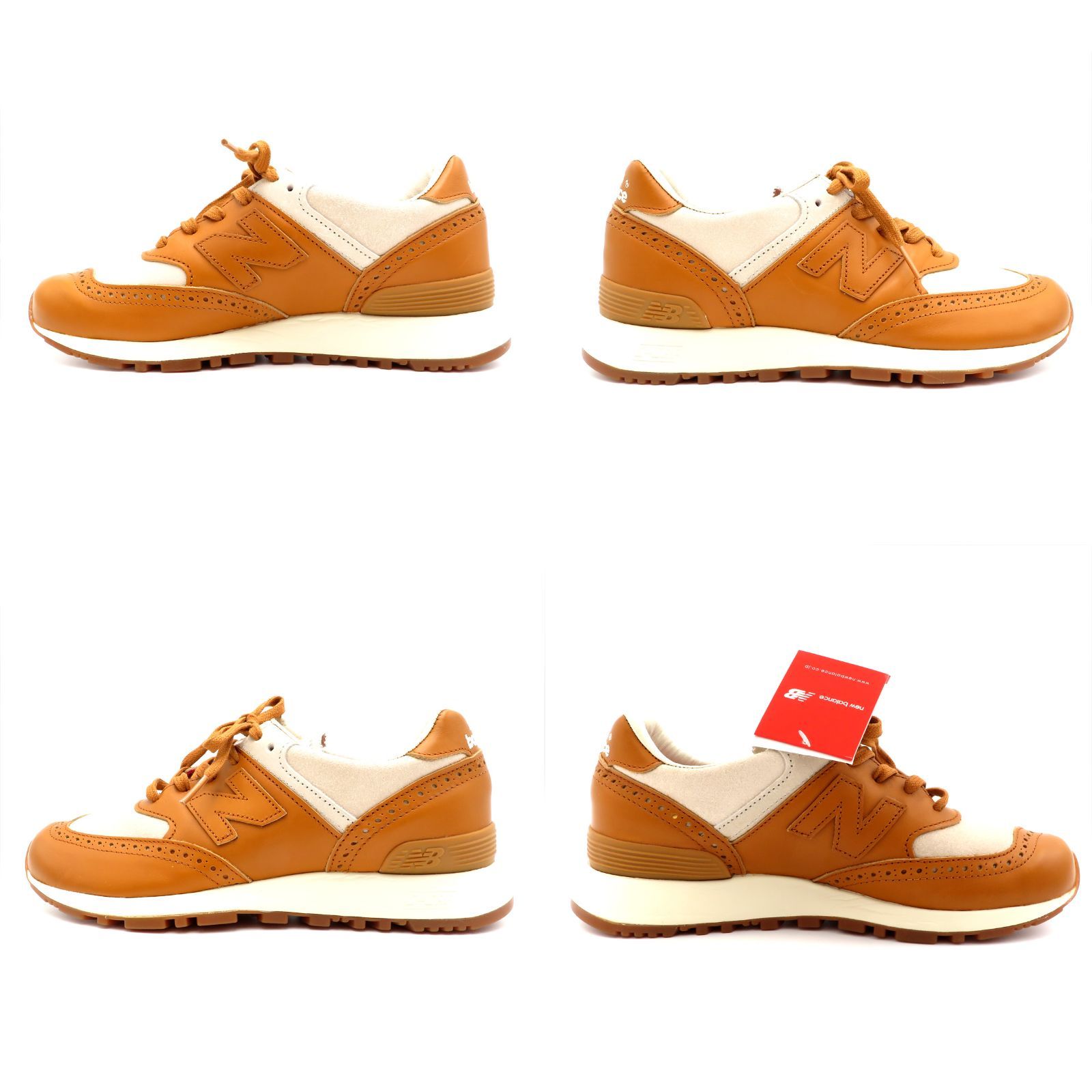 ［未使用品］　new balance　ニューバランス　グレンソン　コラボ　スニーカー　TAN　タン　W576GTW　靴　24.5㎝　newbalance