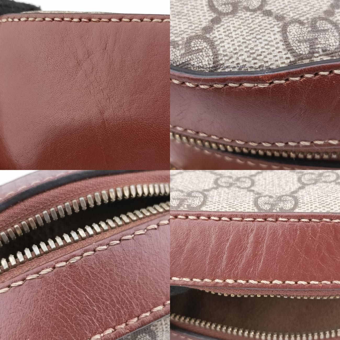 グッチGucciGGスプリームベージュ×ブラウンPVCコーティングキャンバス409535B019173811