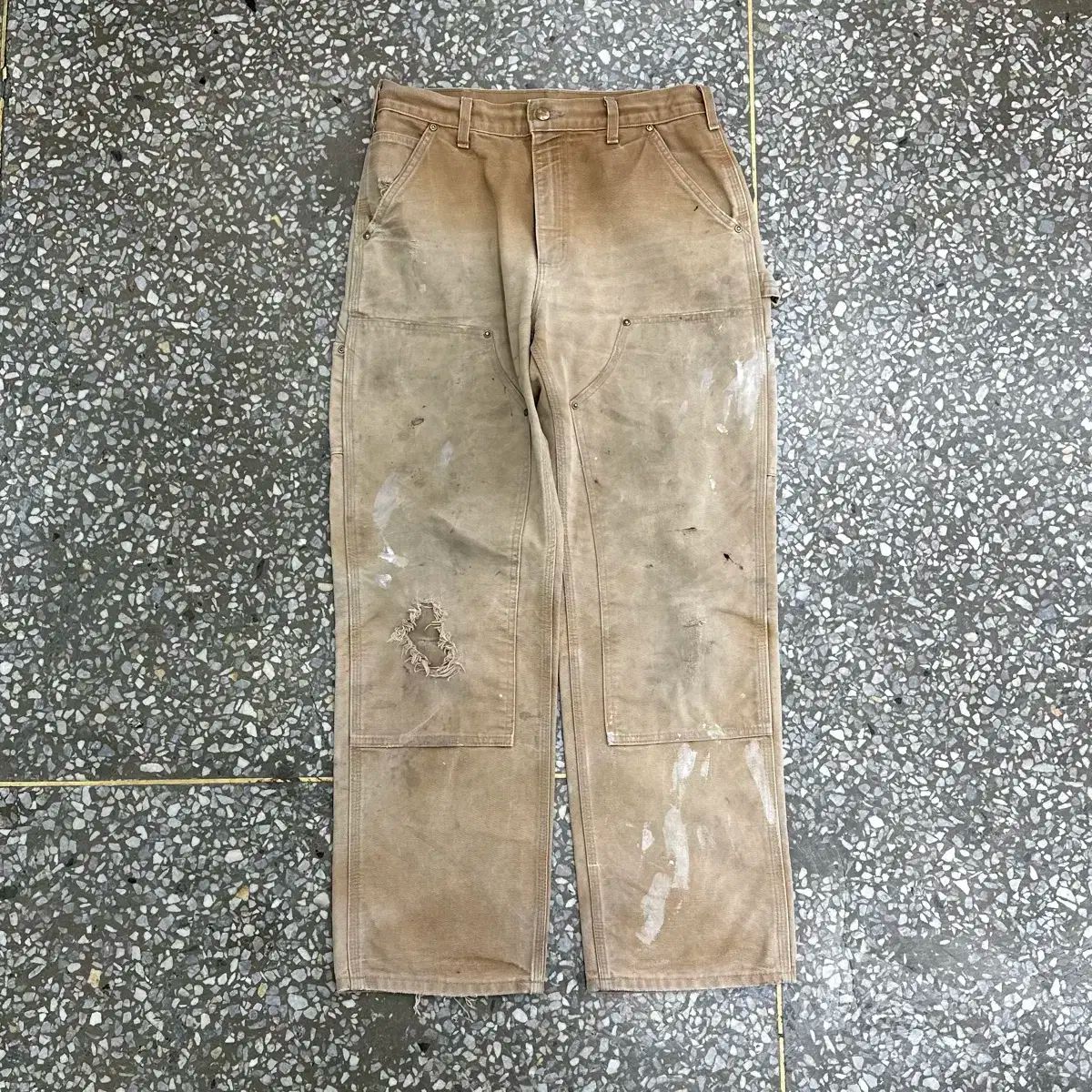 Carhartt カーハート ダブルニー カーペンター パンツ B01 ー BRN 31
