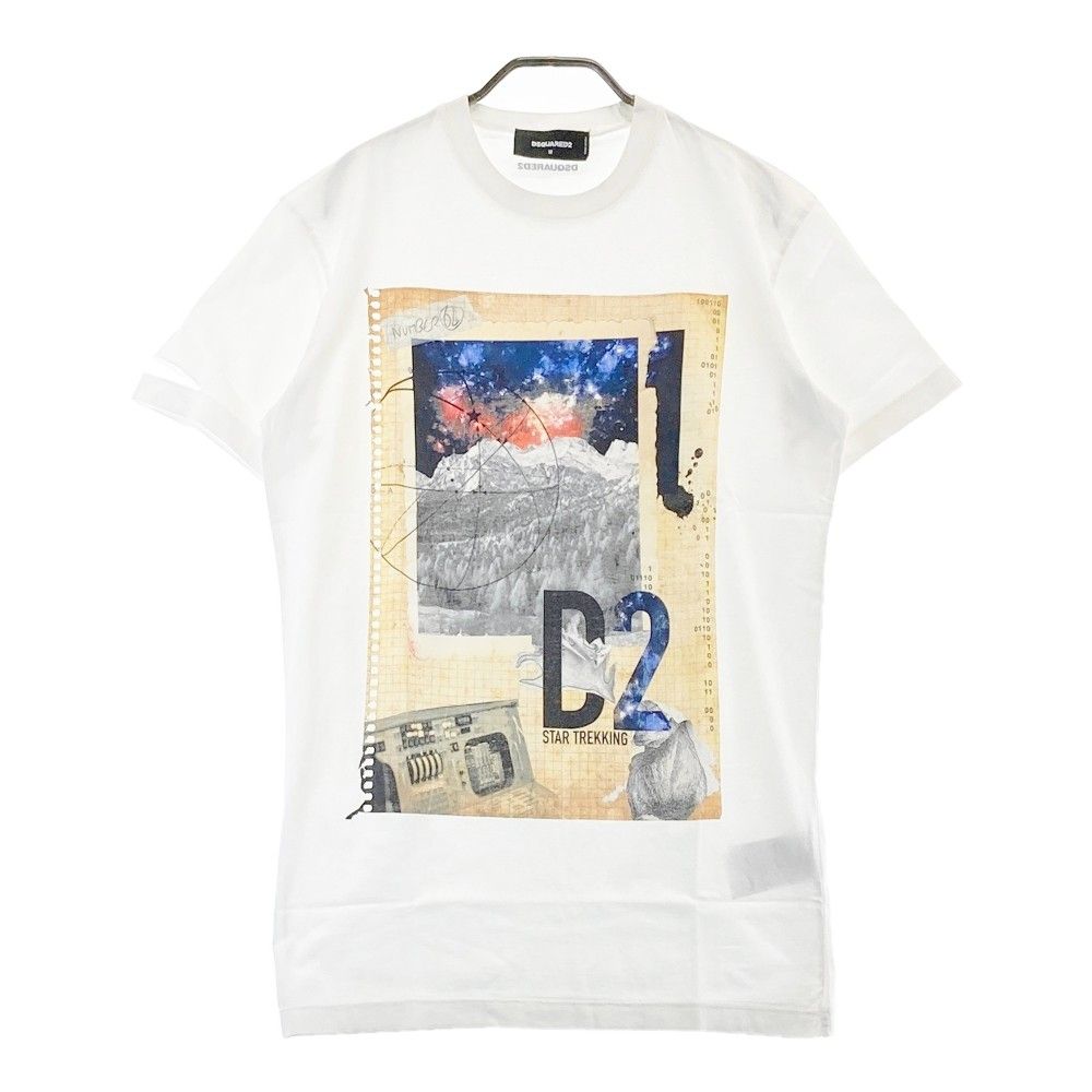 DSQUARED2 ディースクエアード S74GD0285 半袖 Tシャツ ダメージ加工 