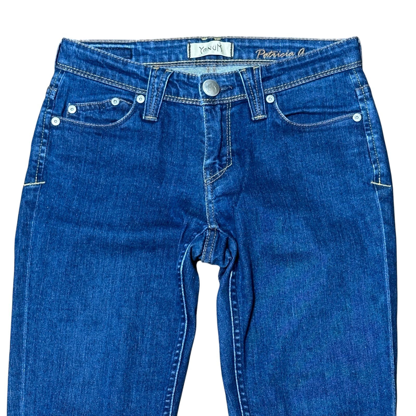 YANUK PATRICIA ANKLE スキニーデニム ブルー サイズ24 レディースXS 