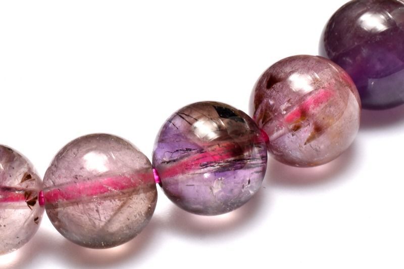 １点物 上質 マルチ スーパーセブン 9mm ブレスレット パワーストーン 天然石 _MA9480