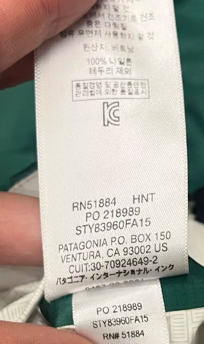パタゴニア 緑
