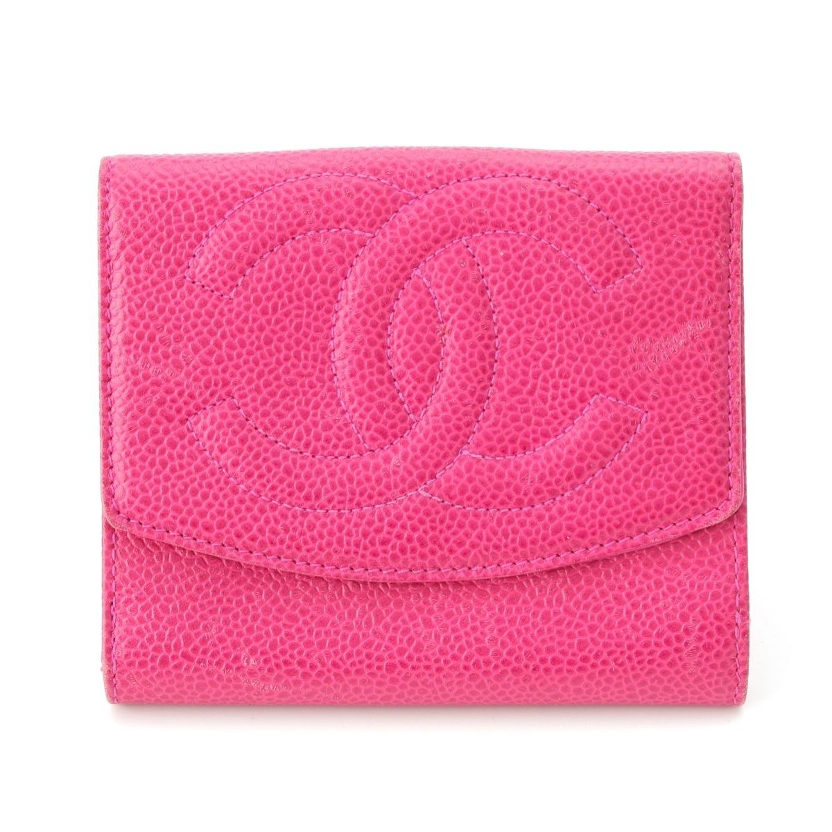 限定セール‼️CHANELデカココ　キャビアスキン 　 二つ折り財布　斜め掛け CHANEL シャネル 二つ折り財布 AP3388 B10583 B15532 レディース