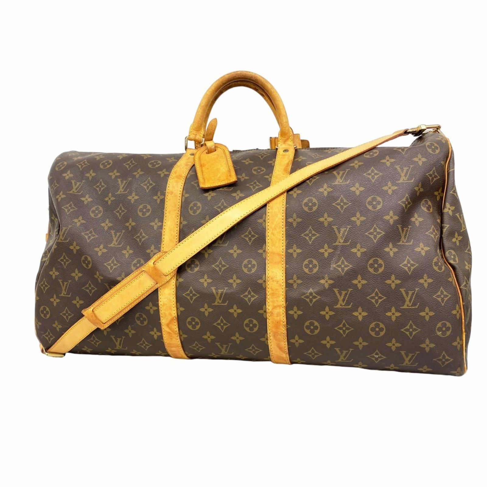 ルイ ヴィトン Louis Vuitton ルイ ヴィトン ボストンバッグ モノグラム キーポルバンドリエール60 M41412 ブラウンメンズ レディース P1519027