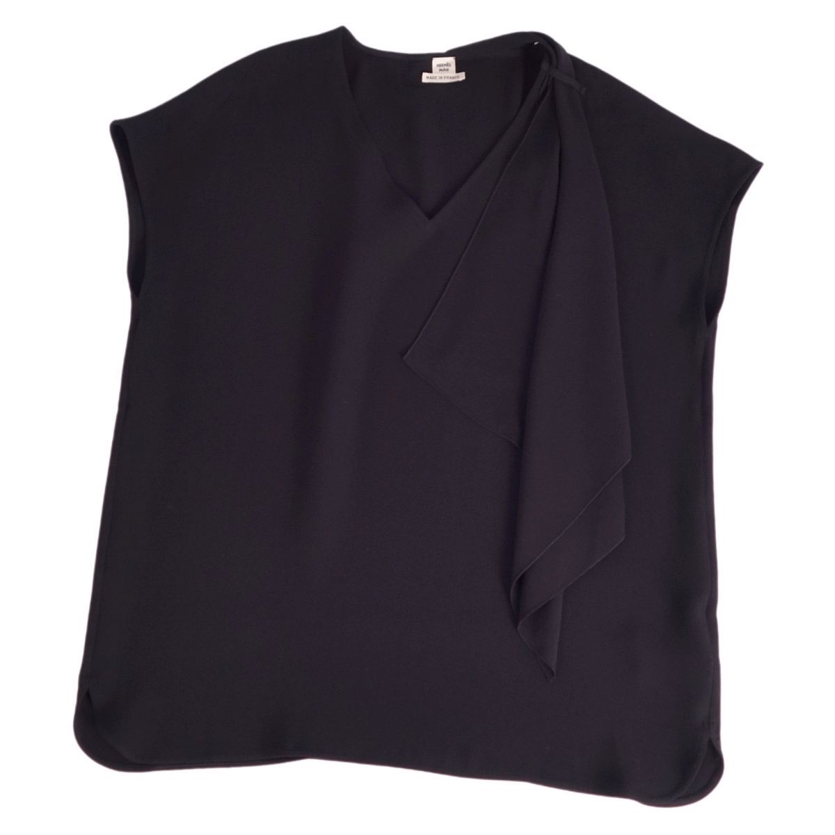 極美品 エルメス HERMES シャツ ブラウス プルオーバー シルク