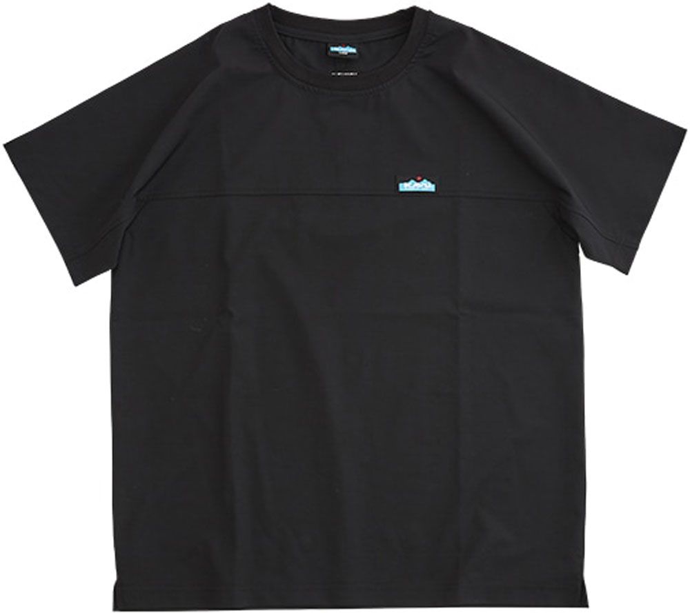 カブー KAVU アウトドア カブー メンズ シェルテックシャツ メンズ シャツ 半袖 半袖シャツ Tシャツ トップス ロゴティー 春 夏 キャンプ ロゴ シンプル 軽量 吸水速乾 接触冷感 19821264 001 BLACK