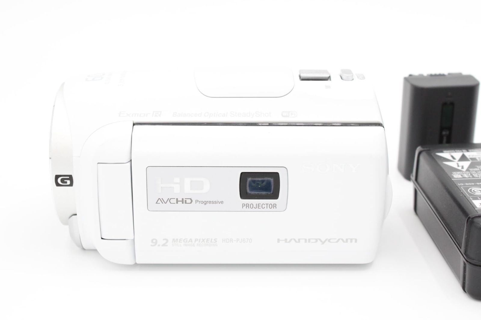 美品】 SONY ソニー HDビデオカメラ Handycam HDR-PJ670 ホワイト 光学