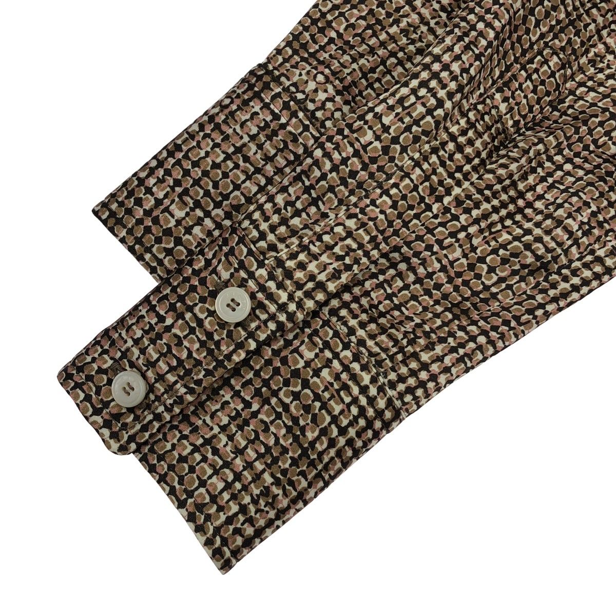 Kiton キートン ボウタイシルクシャツ D38455K04S456001 ブラウン系 38 Kiton キートン ボウタイシルクシャツ D38455K04S456001 ブラウン系 38