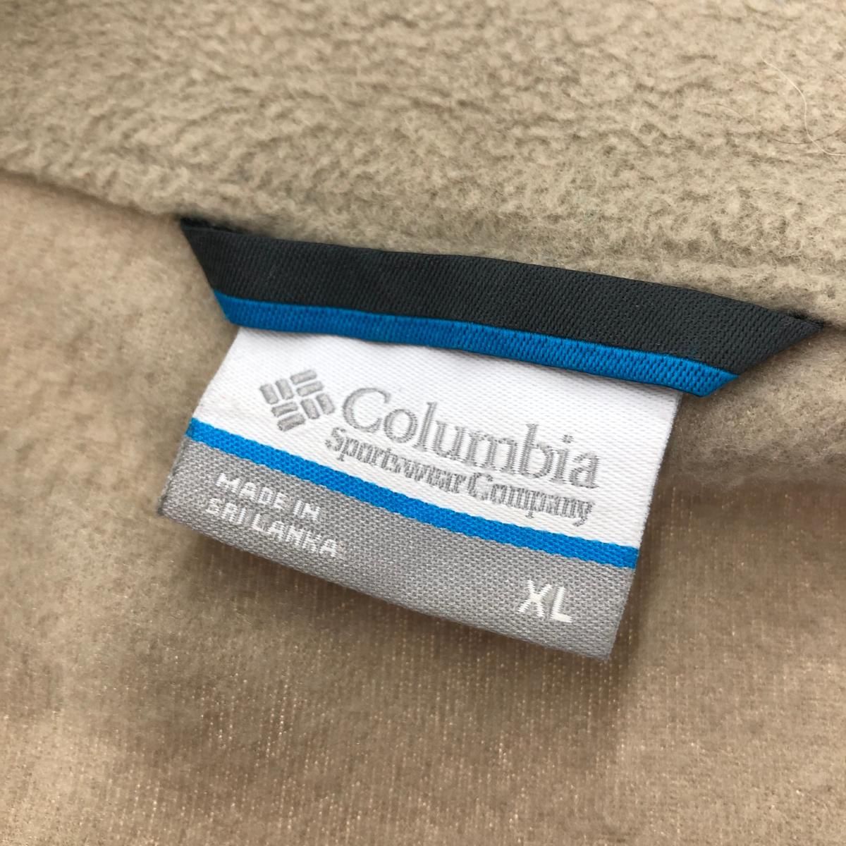 Columbia コロンビア フリース ジャケット サイズ:XL WM3220 ベージュ