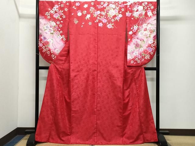 平和屋着物●小振袖　二尺袖　草花文　金彩　洗える着物　CAAZ1174vf 平和屋着物○小振袖 二尺袖 草花文 金彩 洗える着物 CAAZ1174vf - メルカリ