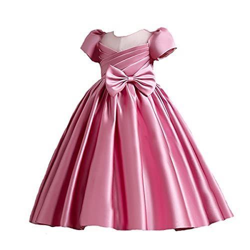 1/ピンク_130 [OWIEOW] 子供 ドレス ロングドレス キッズ 女の子 フォーマル ベビードレス ジュニア ピアノ 発表会 パーディー 演奏会 入園式 結婚式 お誕生日 お宮参りワンピース 80-150CM(1/ピンク