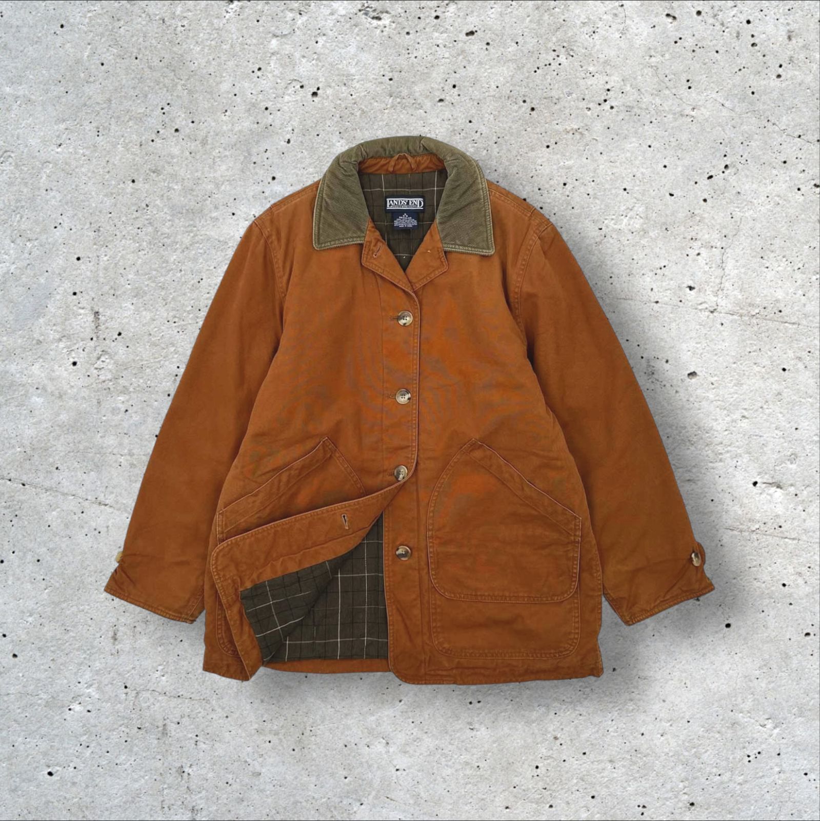 vintage フランス製 ハンティングジャケット チェック裏地 Vintage French “Sportic” Cotton Canvas Hunting Jacket