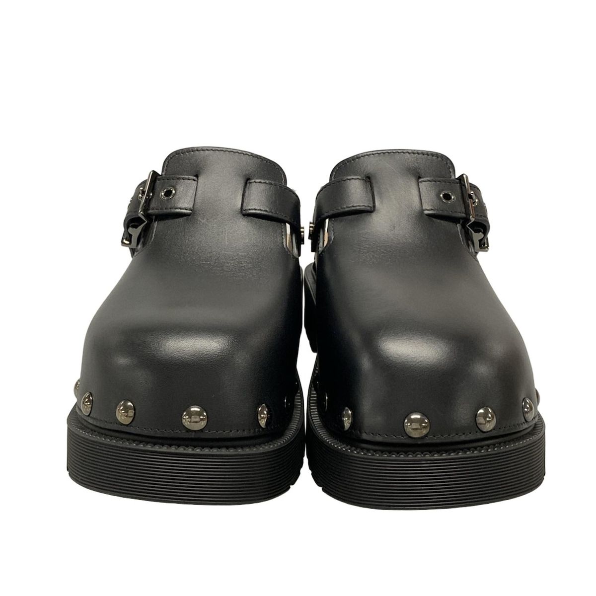 サンダル 黒×ブラウン×シルバー