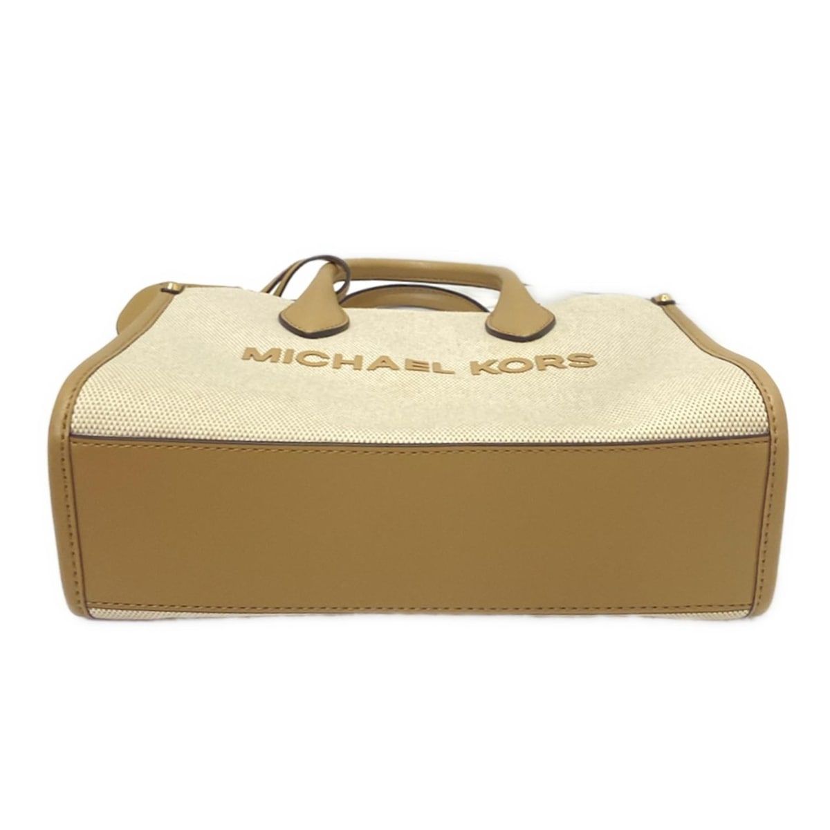 MICHAEL KORS マイケルコース ハンドバッグ - アイボリー×ベージュ レザー DECORATOM_COM_BR