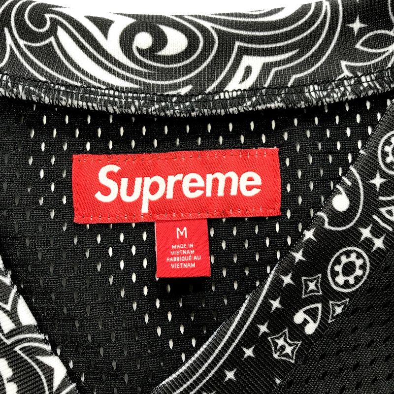 Supreme シュプリーム Tシャツ 半袖 ゲームシャツ メッシュ バンダナ