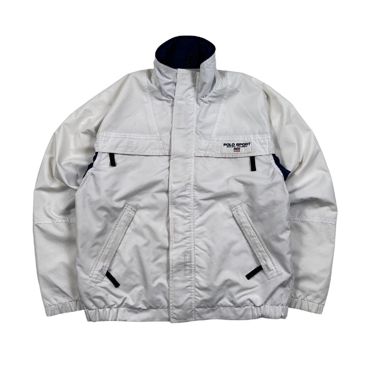 ポロ　スポーツ　ラルフローレン　ジャンバー　ブルゾン　M ラルフローレン RalphLauren 90s POLO SPORT MA-1 フライト