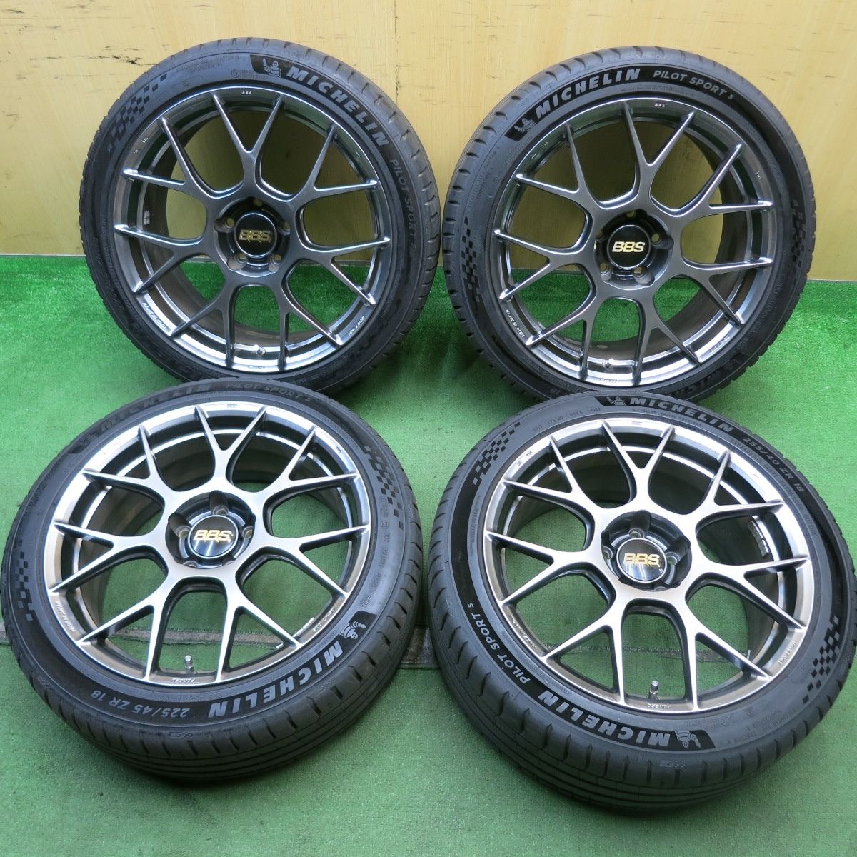 バリ溝！23年！キレイ！9分☆ベンツ 等 BBS RE-V7 006 007 225