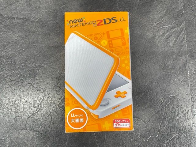 ■【新品未使用】 new 2DS LL NINTENDO 本体 ブラック×ライム ニンテンドー 任天堂 保証書未記入★送料無料★即決 : NEW New Nintendo 2DS LL Console System 白色x Orange
