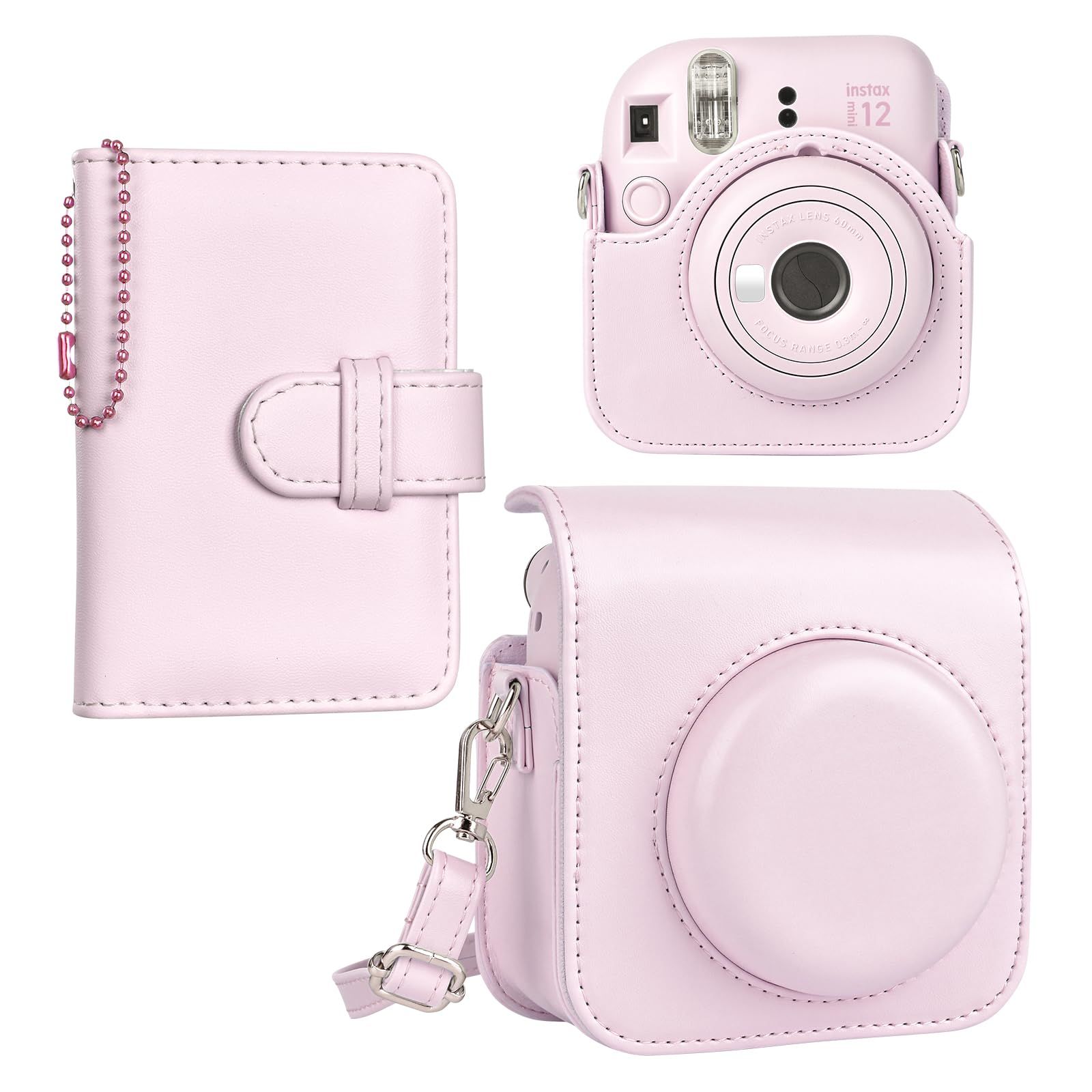 instax mini 12ピンク ケース付き Amazon.com : Fujifilm Instax Mini 12 Instant Camera with Case