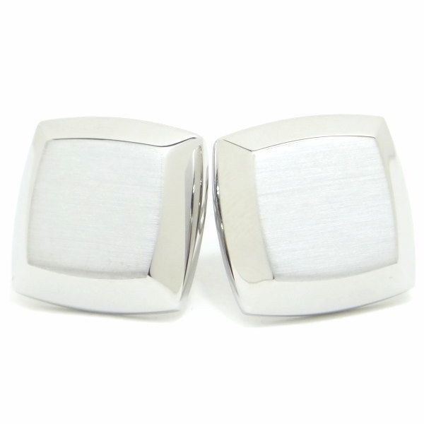 マット×シャインシルバー スクゥエア カフス カフスボタン カフリンクス cufflinks cuffs メンズ 男性 シルバー スーツアクセサリー専門店 父の日 ギフトにも 誕生日 プレゼント プチギフト お