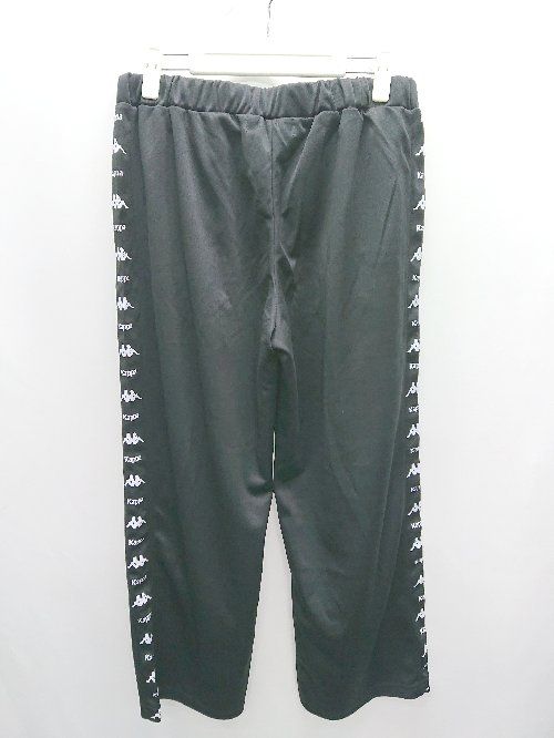 ウェア Kappa ◇ Θ KAPPA カッパ ロゴ マーク ジャージ パンツ サイズS ブラック