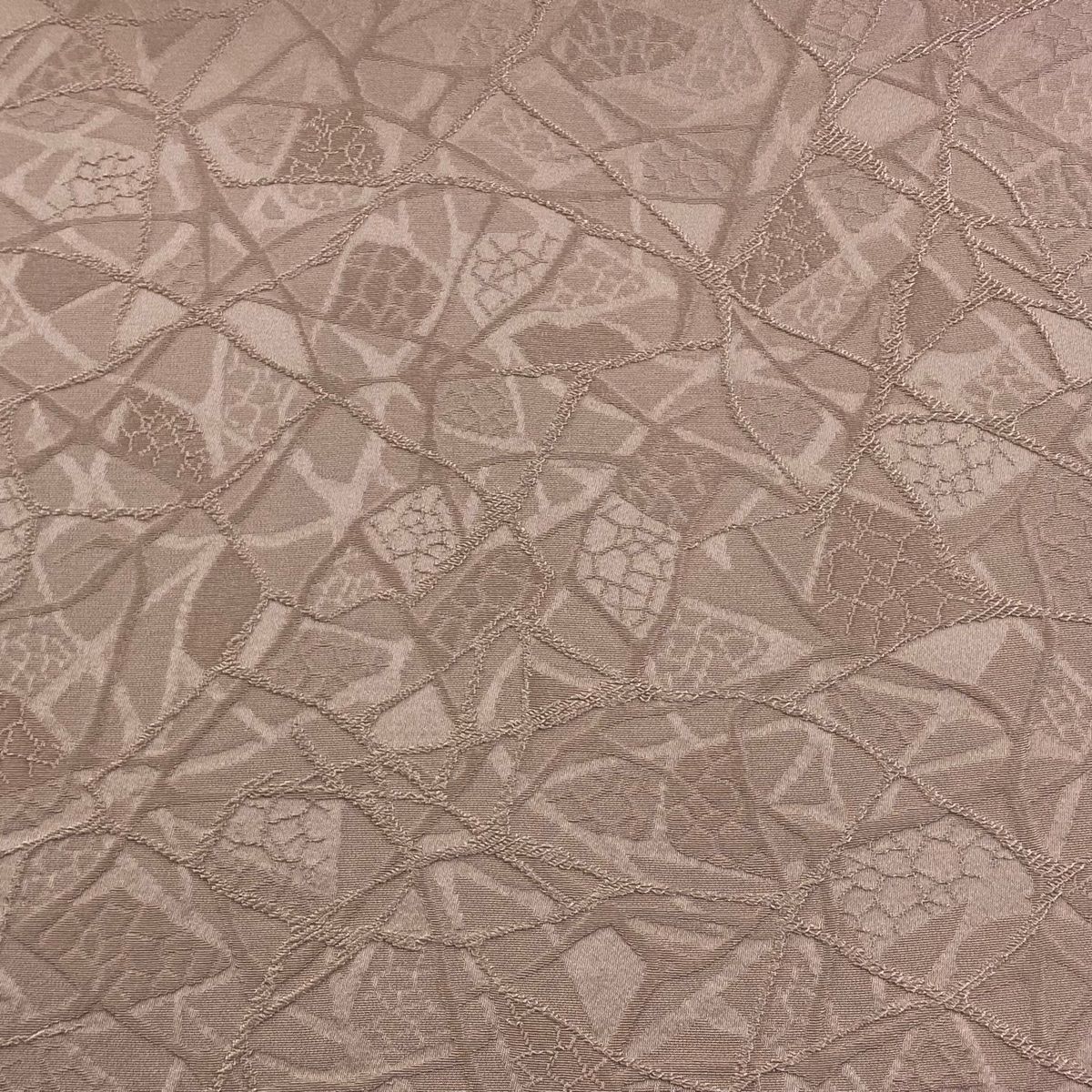 反物 秀品 色無地 地紋 千歳織 縮緬 薄小豆 正絹