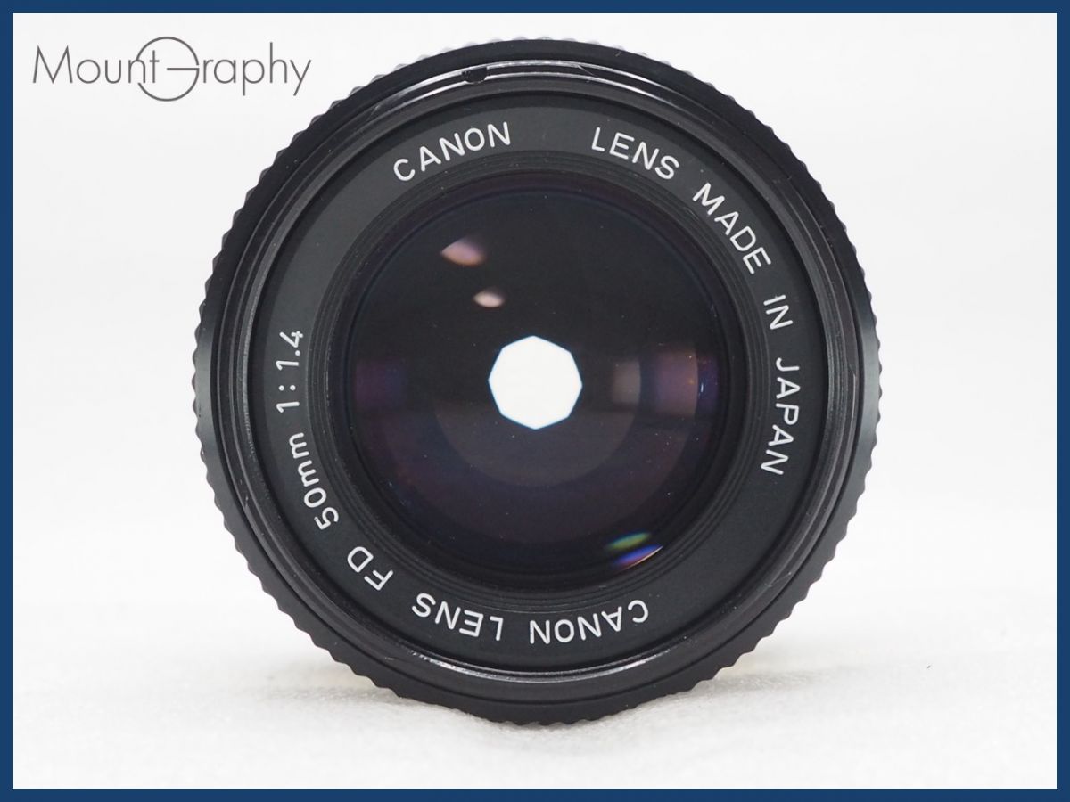 ☆良品☆ CANON キヤノン NEW FD 50mm F1.4 レンズフィルター付