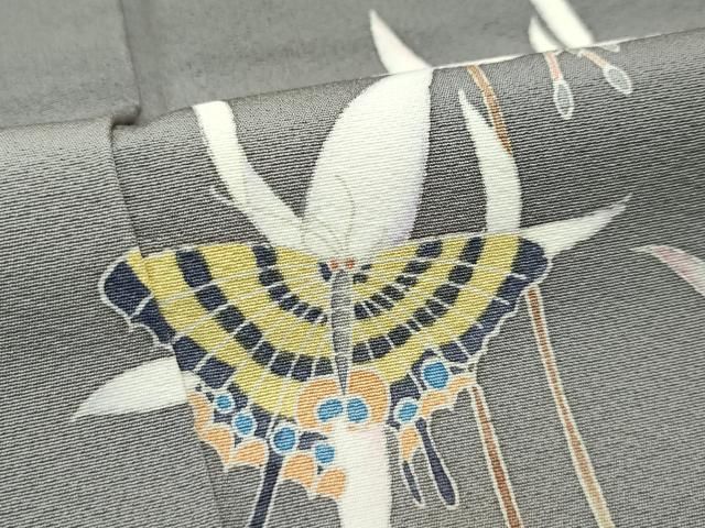 平和屋本店□極上 十日町 加賀草木友禅の第一人者 田村哲彦 訪問着 花