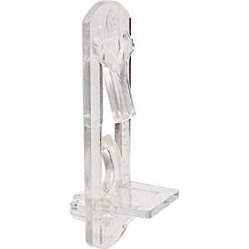 Prime-Line R 7316 ロックシェルフペグ 1/4インチペグ x 1/2インチ。シェルフ、プラスチック、クリア(6個セット)。