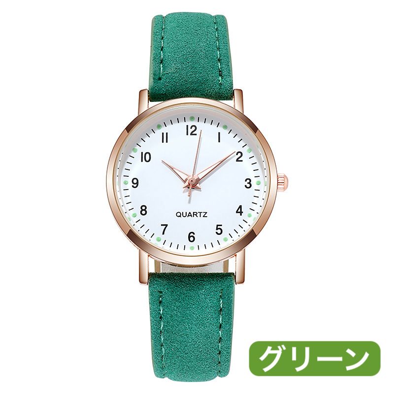 新品】腕時計 レディース ノーブランド クォーツ レザーバンド