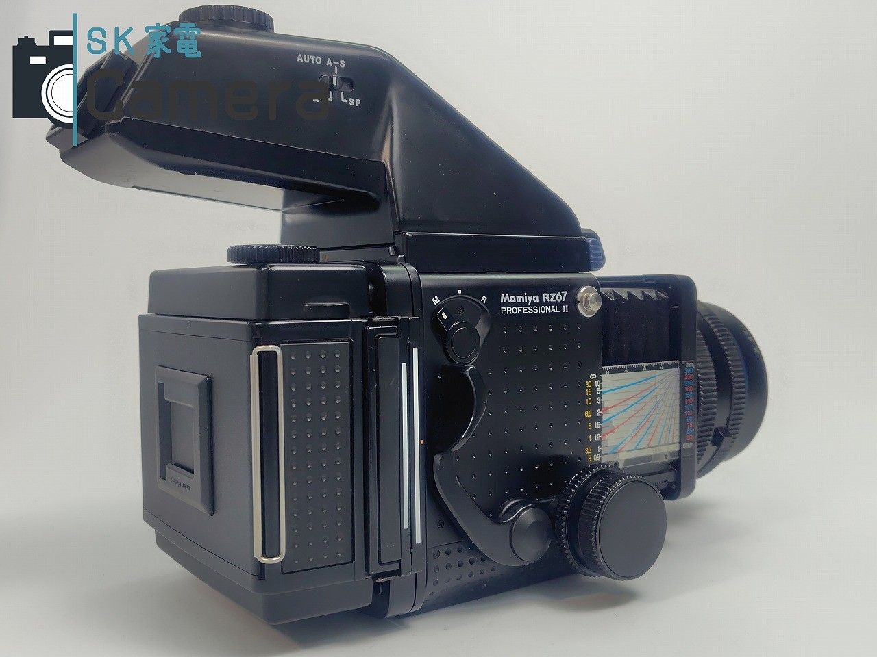 【中古】 MAMIYA RZ67 PRO II + AE PRISM FINDER + MAMIYA-SEKOR Z 110ｍｍ F2.8 W 120フィルムバック フード 付 マミヤ PROⅡ 中古】 MAMIYA RZ67 PRO II + AE PRISM FINDER + MAMIYA-SEKOR Z