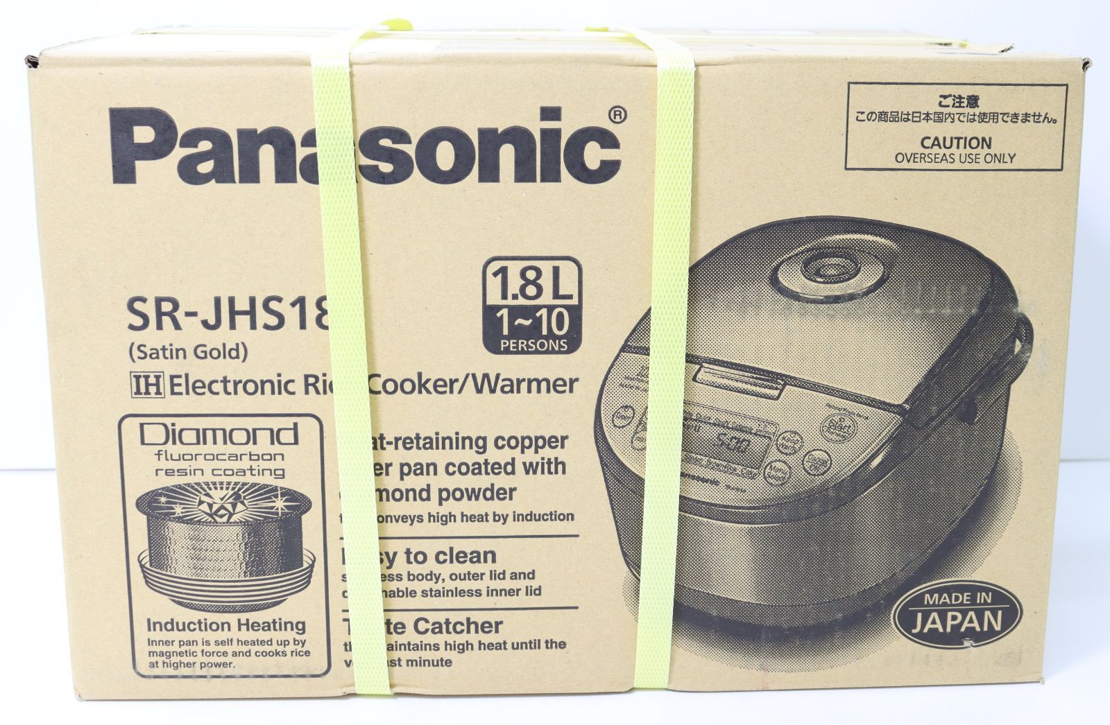 展示品・未使用】Panasonic SR-JHS18 海外向け炊飯器 10合炊き 海外 