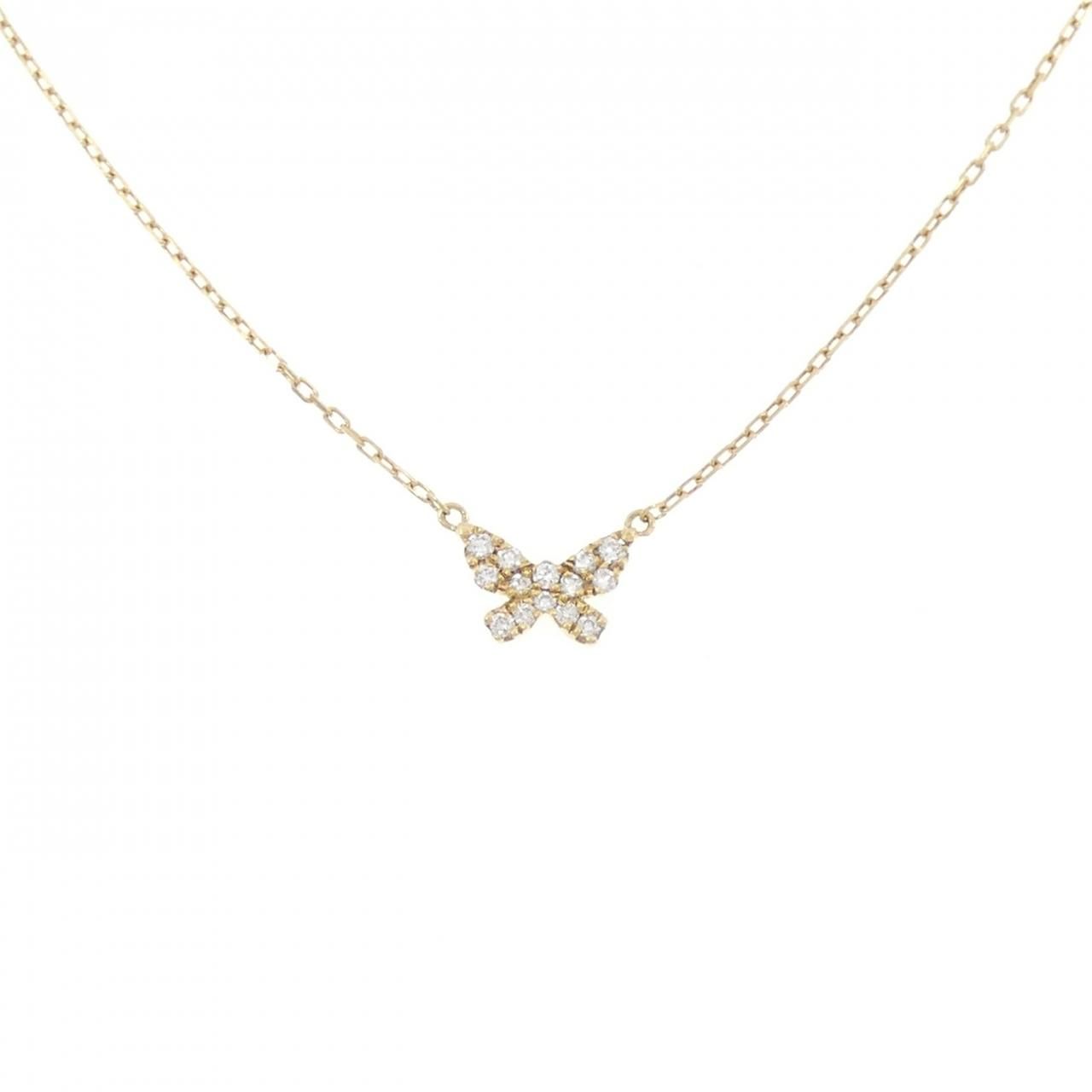 アーカー バタフライ ネックレス 0.06CT