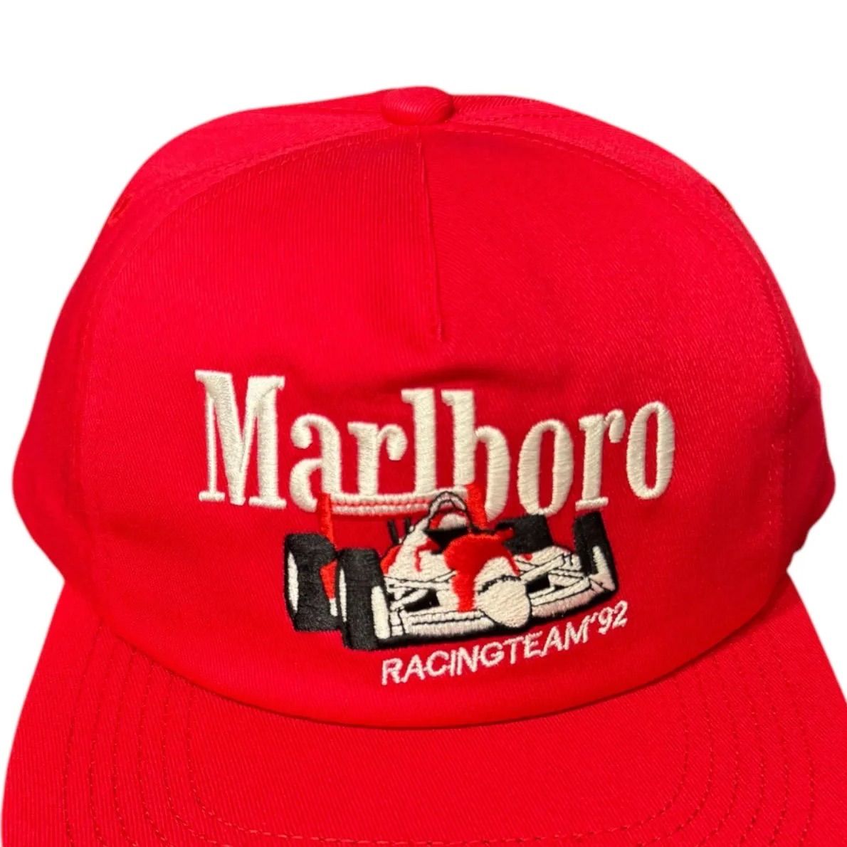  Marlboro RACING TEAM 92 Logo Embroidery Cap マールボロ マルボロ レーシングチーム92 キャップ 刺繍ロゴ その他 キャップ