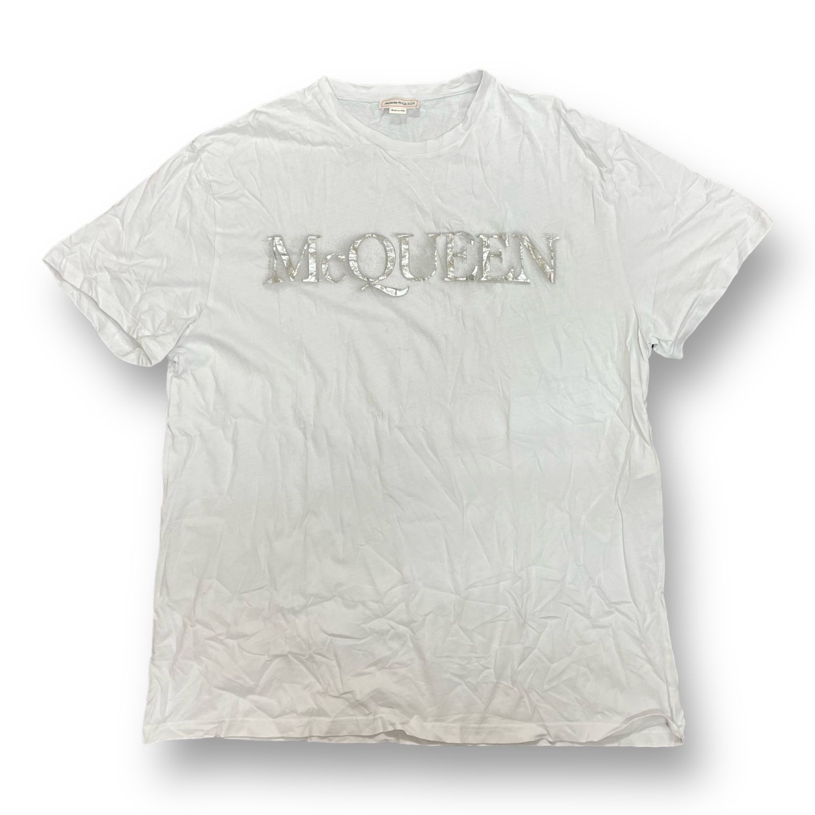 国内正規 Alexander McQUEEN 22SS ロゴプリント Tシャツ ...