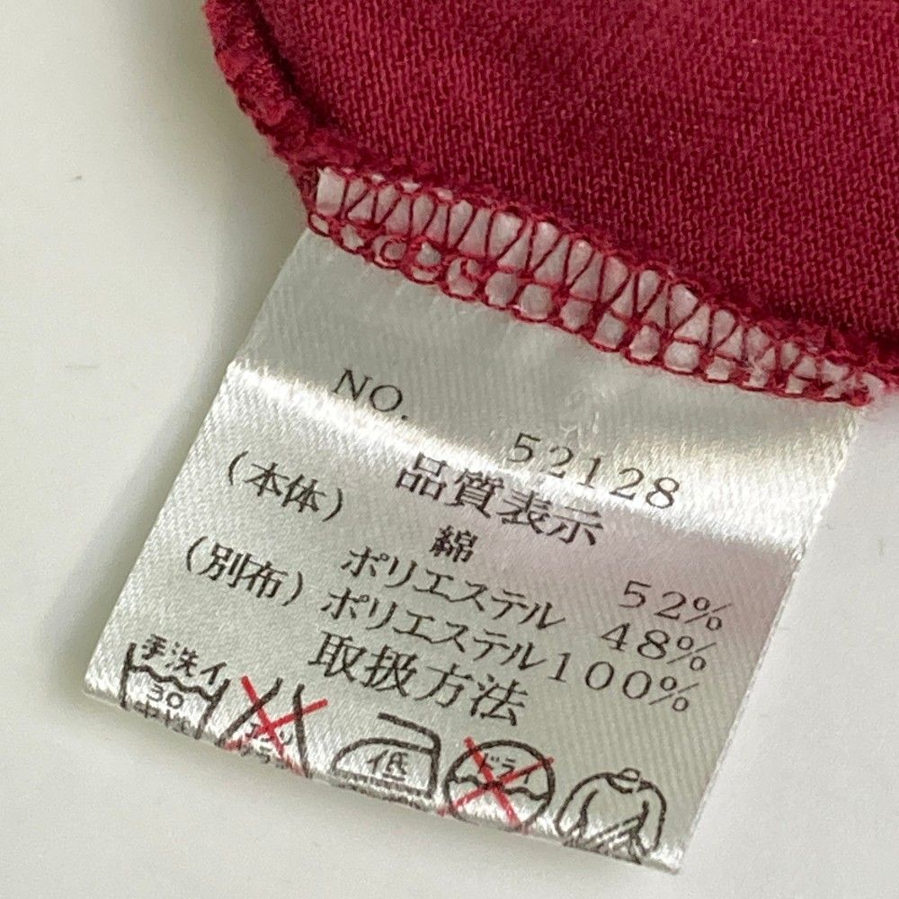 ★新品★Russeluno サイズ4 サイズ：4 RUSSELUNO ラッセルノ 長袖ポロシャツ 刺繍 レッド系