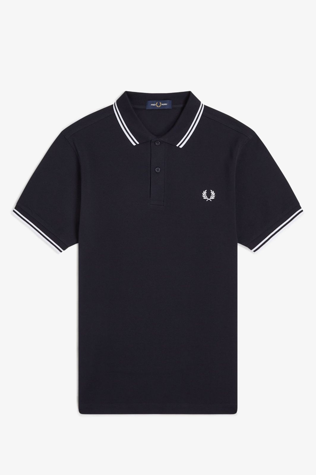 Fred Perry Shirt ポロシャツ ネイビー×ホワイト