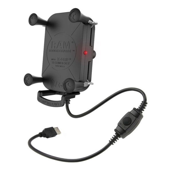 【新品】RAM MOUNTS ラムマウント 防水ワイヤレス充電Xグリップ テザー付 最大15W出力  1インチボール RAM-HOL-UN12WB-1 RAM-HOL-UN12WB-1 (2635709)