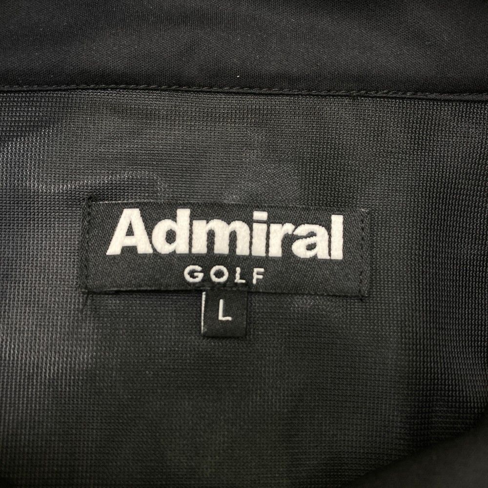 サイズ：L ADMIRAL アドミラル  ジップジャケット  ブラック系 [240101433079] ゴルフウェア メンズ ストスト サイズ：L ADMIRAL アドミラル ジップジャケット ブラック系