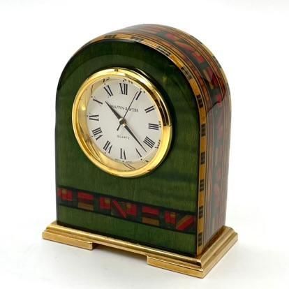 Mappin-Webb マッピンアンドウェブ 象嵌細工が美しい 小型 置時計