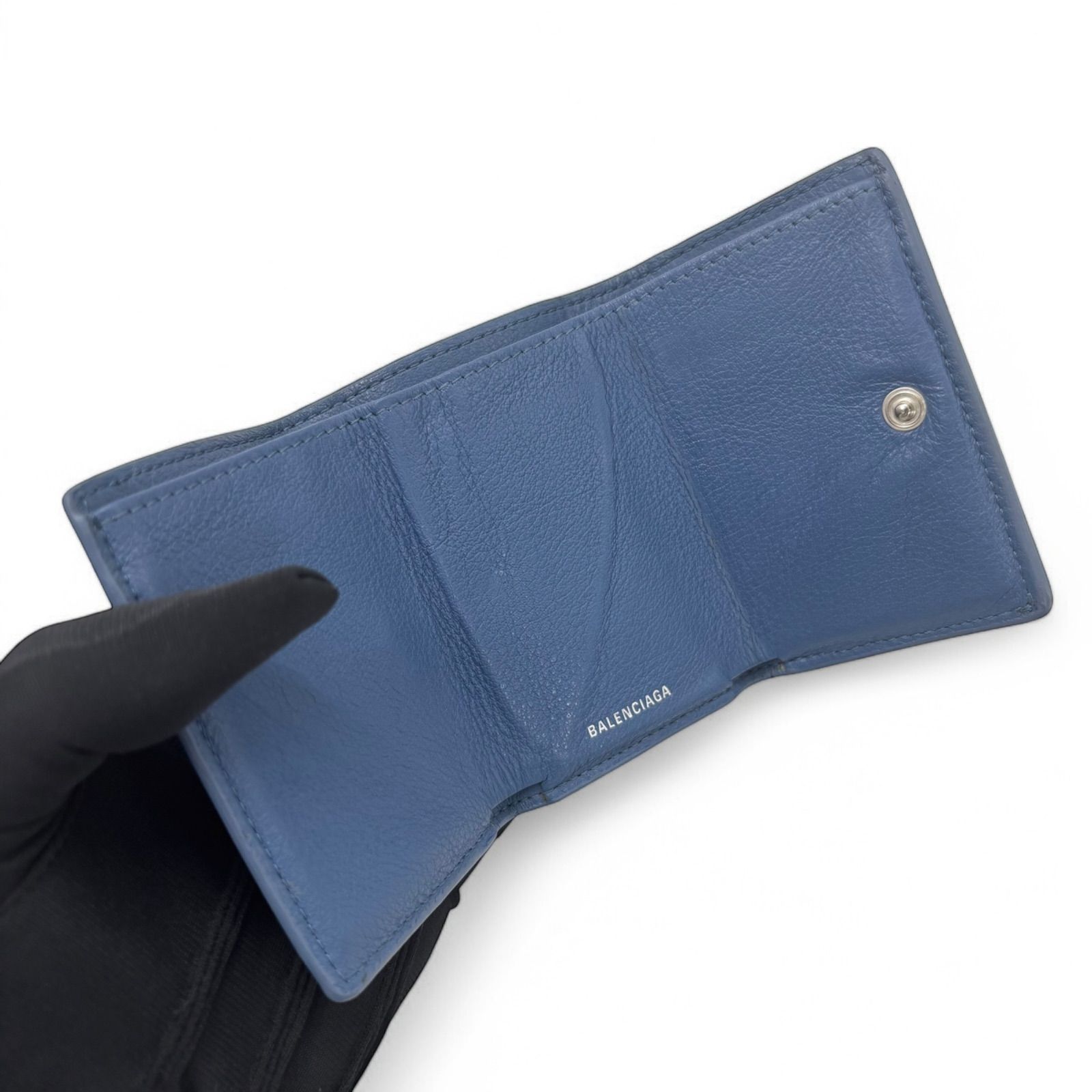 美品/希少】BALENCIAGA バレンシアガ 三つ折り財布 ペーパーミニ