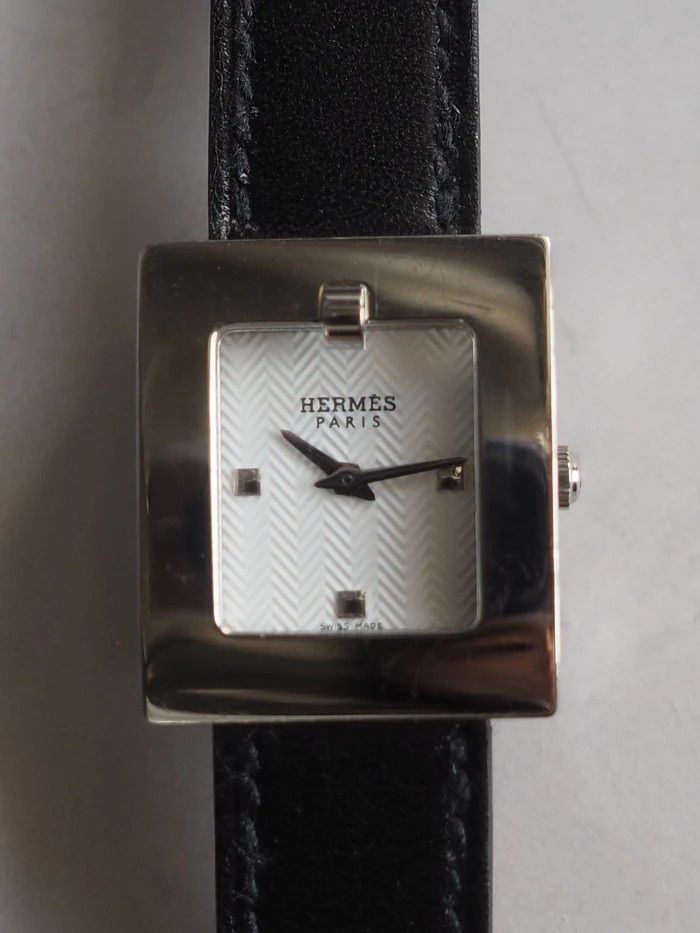 HERMÈS Belt Watch エルメス ベルトウォッチ シルバー ブラック ヴィンテージ