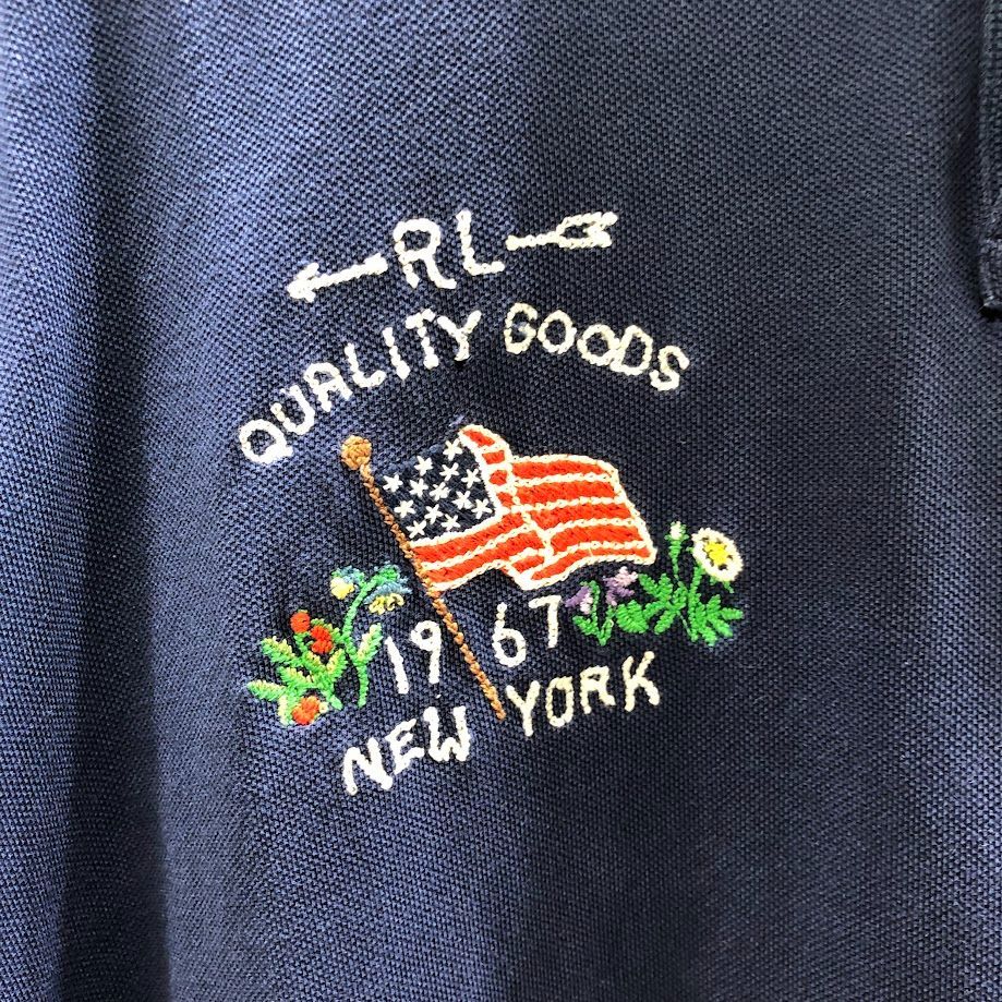 お取り寄せ可 90s 希少配色 ポロバイラルフローレン ポニーロゴ刺繍